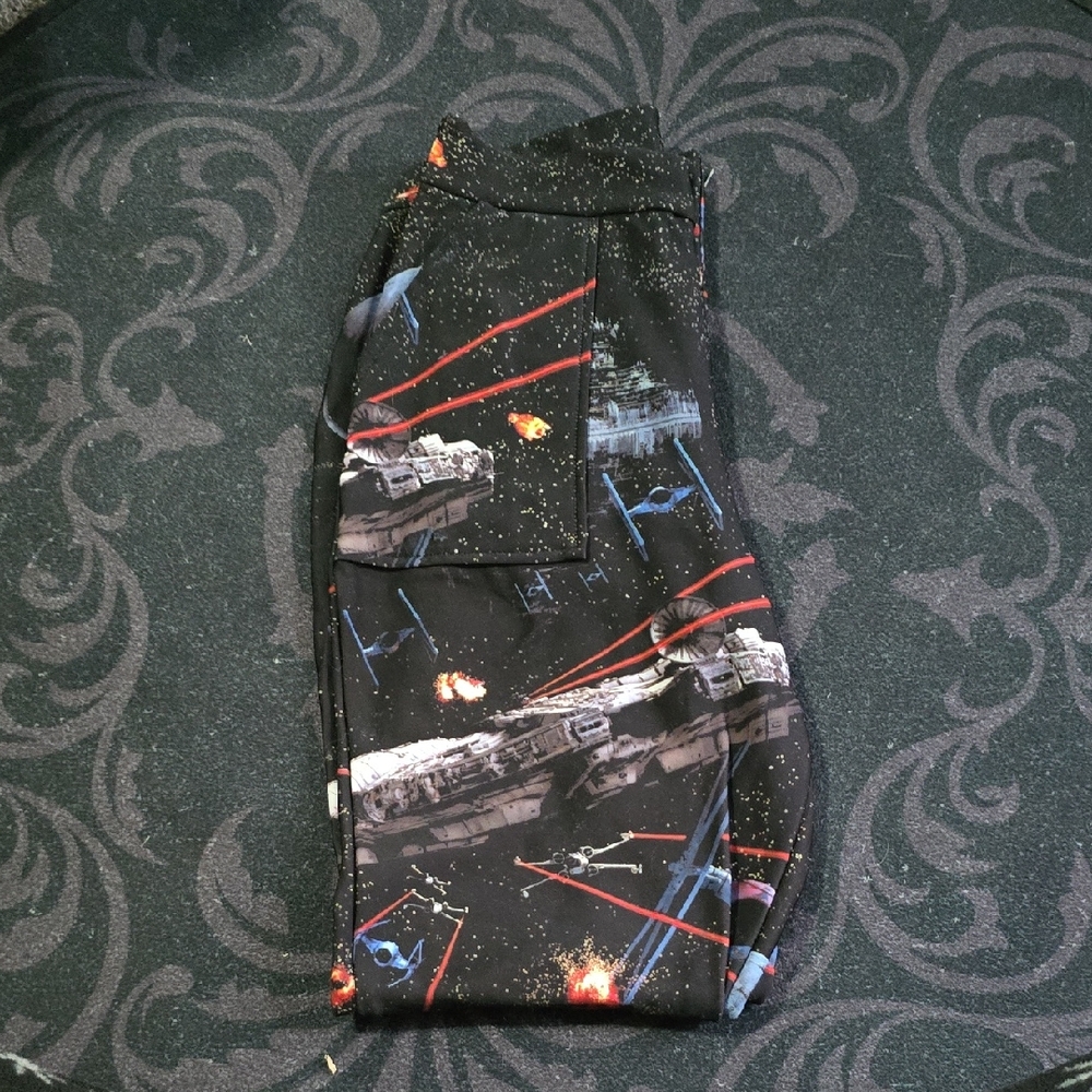 Black Milk Death Star Battle Cuffed Pants